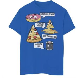 Sun Boys 8-20 Fifth Sun Food Fight Puns Graphic Tee, Boy's, Size: XL, Med Blue