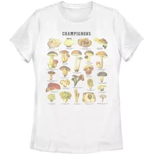 Unbranded Juniors' Fifth Sun Champignons Plants Poster Tee, Girl's, Size: XL, White