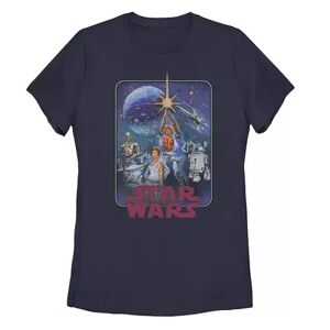 Licensed Character Juniors' Star Wars Star Redux Graphic Tee, Girl's, Size: XXL, Blue