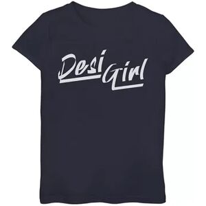 Unbranded Girls 6-16 Desi Girl Graphic Tee, Girl's, Size: Medium, Blue