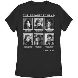 Licensed Character Juniors' Breakfast Club Year Book Club Photos Graphic Tee, Girl's, Size: XXL, Black