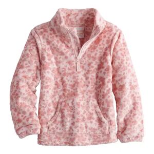 Girls 4-12 Jumping Beans 1/4-Zip Sherpa Pullover, Girl's, Light Pink