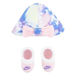 Nike Baby Girl Nike Tie Dye Turban Hat & Booties Set, Size: 0-6, Light Pink