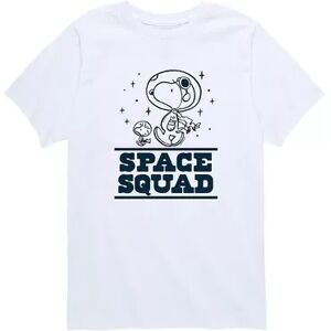 Licensed Character Boys 8-20 Peanuts Space Squad Graphic Tee, Boy's, Size: Small, White