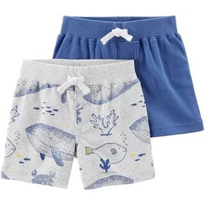 Baby Carter's 2-Pack Cotton Shorts, Infant Girl's, Size: 9 Months, Med Blue