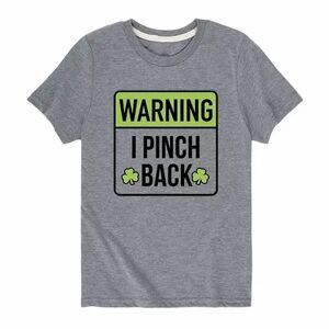Licensed Character Boys 8-20 Warning I Pinch Back Graphic Tee, Boy's, Size: XL, Med Grey