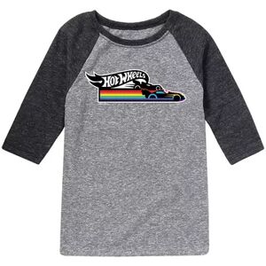 Licensed Character Boys 8-20 Hot Wheels Pride Flame Logo Raglan Graphic Tee, Boy's, Size: XL, Grey