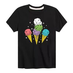 Licensed Character Boys 8-20 Melting Ice Cream Cones Graphic Tee, Boy's, Size: XL, Black
