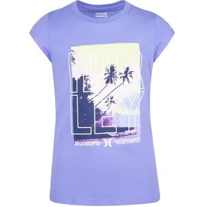 Hurley Girls 4-6x Hurley Neon Coast Tee, Girl's, Med Purple