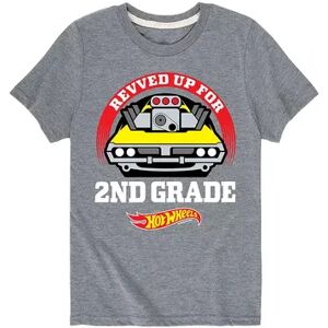 Licensed Character Boys 8-20 Hot Wheels Revved 2nd Grade Graphic Tee, Boy's, Size: Small, Med Grey