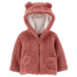 Carter's Baby Carter's Zip-Up Sherpa Cardigan, Infant Girl's, Size: 12 Months, Pink