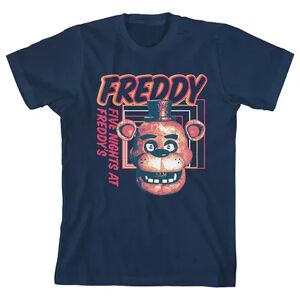 Licensed Character Boys 8-20 Five Nights At Freddy's Head Graphic Tee, Boy's, Size: Small, Blue