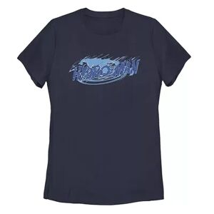 Licensed Character Juniors' Marvel Hydro-Man Whirlpool Logo Tee, Girl's, Size: Large, Blue
