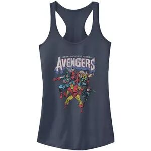 Licensed Character Juniors' Marvel Avengers Classic Vintage Group Shot Tank, Girl's, Size: Medium, Purple