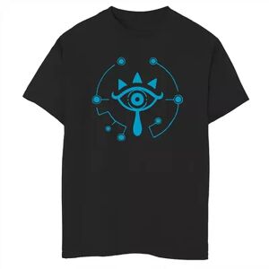 Licensed Character Boys 8-20 Nintendo Zelda Breath of Wild Sheikah Logo Graphic Tee, Boy's, Size: Small, Black