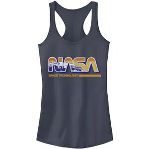 Licensed Character Juniors' NASA Space Technology Retro Rainbow Logo Tank Top, Girl's, Size: XL, Purple