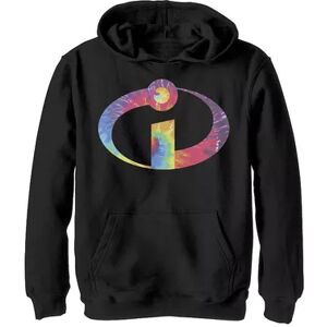 Disney / Pixar's Incredibles Boys 8-20 Tie Dye Logo Graphic Fleece Hoodie, Boy's, Size: Medium, Black