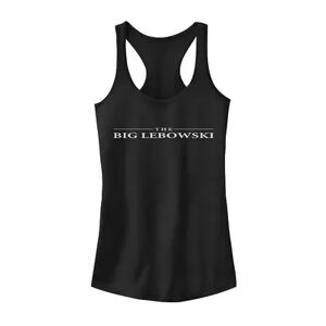 Licensed Character Juniors' The Big Lebowski Logo Graphic Tank, Girl's, Size: Small, Black