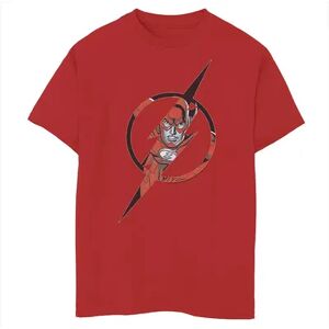 Licensed Character Boys 8-20 DC Comics Flash Face Logo Graphic Tee, Boy's, Size: XL, Red