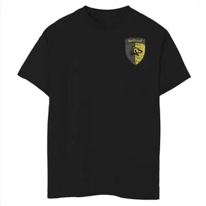 Harry Potter Boys 8-20 Harry Potter Hufflepuff Left Chest Badge Graphic Tee, Boy's, Size: XL, Black