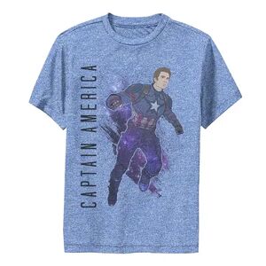 Boys 8-20 Marvel Avengers Endgame Captain America Galaxy Painted Performance Graphic Tee, Boy's, Size: Medium, Med Blue