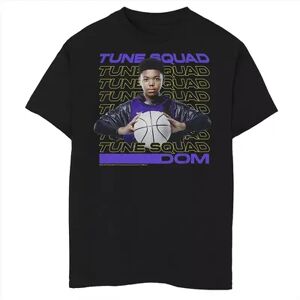 Licensed Character Boys 8-20 Space Jam 2 Dom Tune Squad Word Stack Portrait Graphic Tee, Boy's, Size: XS, Black