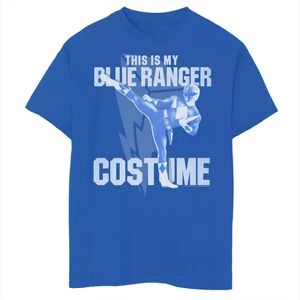 Licensed Character Boys 8-20 Power Rangers Blue Ranger Halloween Costume Graphic Tee, Boy's, Size: Large, Med Blue