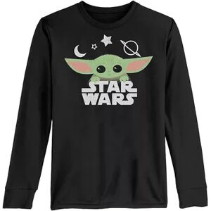 Licensed Character Boys 8-20 Star Wars Star Child Portrait Long Sleeve Graphic Tee, Boy's, Size: Large, Black