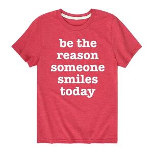 Licensed Character Boys 8-20 Be The Reason Someone Smiles Graphic Tee, Boy's, Size: XL, Red