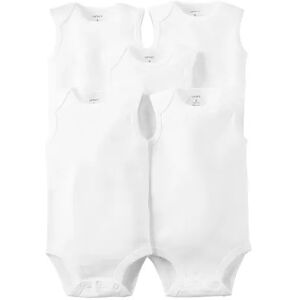 Carter's Baby Carter's 5-Pack Tank Bodysuit, Infant Boy's, Size: 12 Months, White