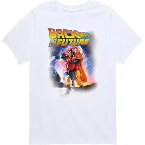 Licensed Character Boys 8-20 Back To The Future Movie Poster Tee, Boy's, Size: Large, White