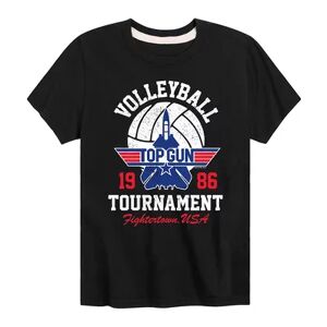 Licensed Character Boys 8-20 Top Gun Volleyball Tournament Graphic Tee, Boy's, Size: XL, Black