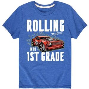 Licensed Character Boys 8-20 Hot Wheels Rolling 1st Grade Graphic Tee, Boy's, Size: Small, Med Blue