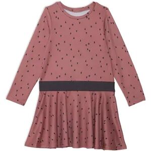 Deux par Deux Printed Paws And Hearts Long Sleeve Dress, Girl's, Size: 3T, Med Pink