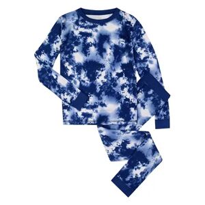 Sleep On It Boys Tie Dye Super Soft Snug Fit 2-Piece Pajama Sleep Set, Boy's, Size: 4, Brt Blue