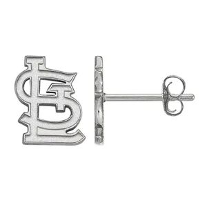 LogoArt Sterling Silver St. Louis Cardinals Extra-Small Post Earrings, Women's, Size: 9 mm