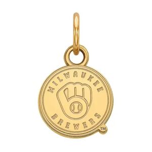 Unbranded LogoArt Milwaukee Brewers 14k Gold Mini Pendant, Women's, Size: 13MM
