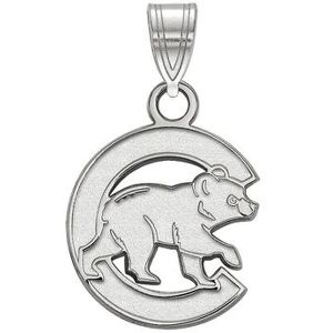 Unbranded 10k Gold LogoArt Chicago Cubs Small Walking Bear Pendant, Women's, Size: 18 mm, Multicolor