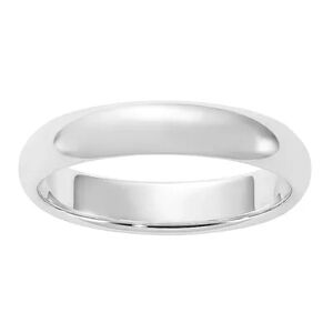 Unbranded Platinum Half-Round Wedding Band, Women's, Size: 8, White