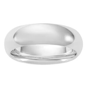 Unbranded Platinum Comfort-Fit Wedding Band, Women's, Size: 9.50, White