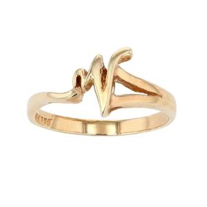 Traditions Jewelry Company 18k Gold Over Sterling Silver Initial Ring, Women's
