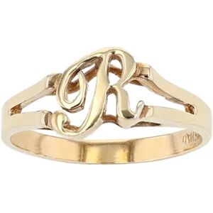 Traditions Jewelry Company 18k Gold Over Sterling Silver Initial Ring, Women's