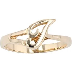 Traditions Jewelry Company 18k Gold Over Sterling Silver Initial Ring, Women's