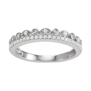 Simply Vera Vera Wang 14k White Gold 1/4 Carat T.W. Diamond Ring, Women's, Size: 7