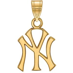 LogoArt 14K Gold New York Yankees Pendant, Women's, Size: 18 mm