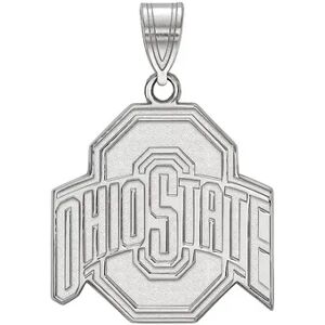 LogoArt Sterling Silver Ohio State Large Pendant, Women's, Size: 25 mm