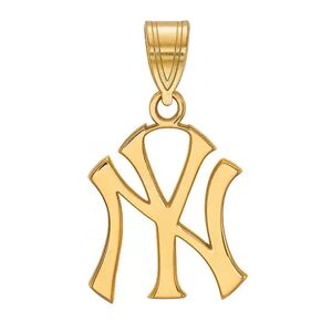 LogoArt 14K Gold New York Yankees Pendant, Women's, Size: 22 mm