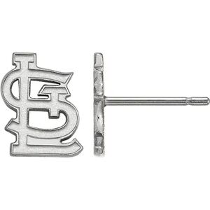 LogoArt 14k Gold St. Louis Cardinals Extra-Small Post Earrings, Women's, Size: 9 mm, Silver