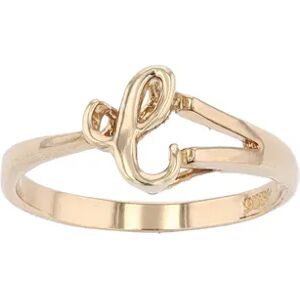 Traditions Jewelry Company 18k Gold Over Sterling Silver Initial Ring, Women's