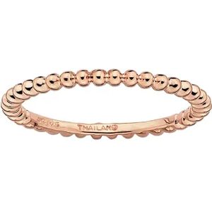 Stacks & Stones Stacks and Stones 18k Rose Gold Over Silver Bead Stack Ring, Women's, Pink